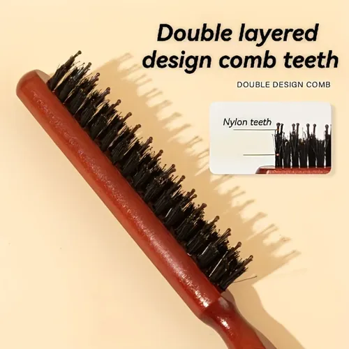 Peine Cola De Rata Con Cerdas Doble Fila Three-row Pointed Tail Comb (high Quality)