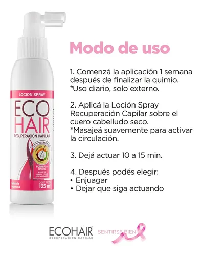 Eco Hair Locion Spray Recuperacion Capilar Crecimiento 125ml