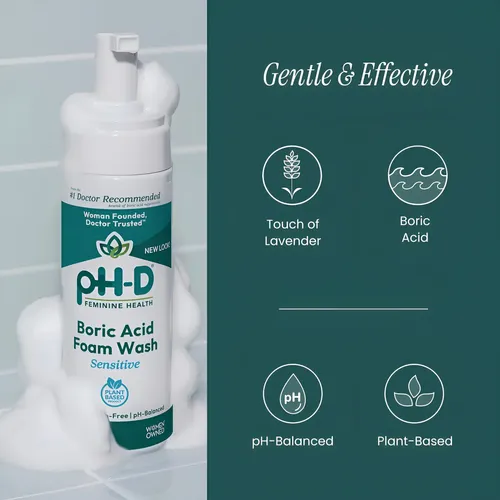 Ph-d Feminine Health/lavado De Espuma De Ácido Bórico. Vegan
