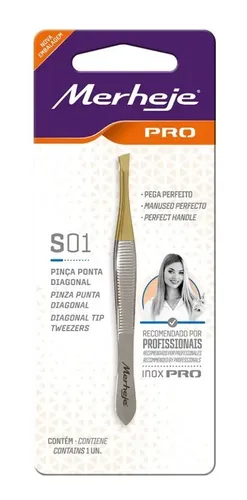 Pinza Profesional Para Cejas Merheje Pro S01
