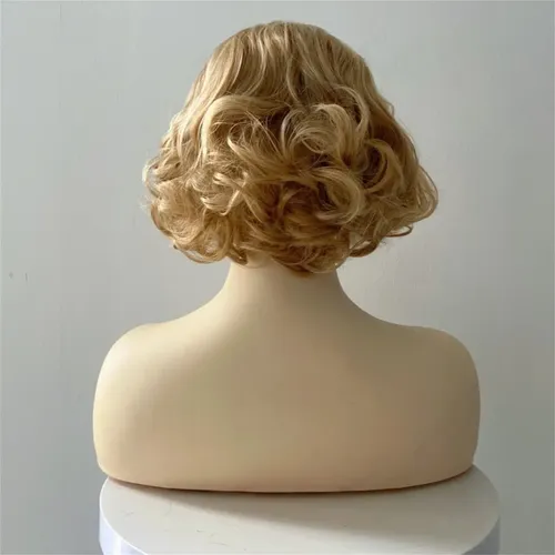 Pelucas Sintéticas Cortas Y Rizadas Look Para Mujer, Malla T Not Specified