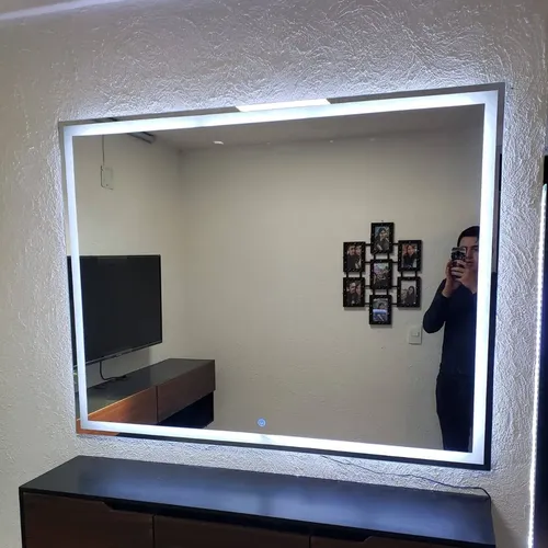Espejo Touch Led 45×90 Esmerilado Frio O Calido