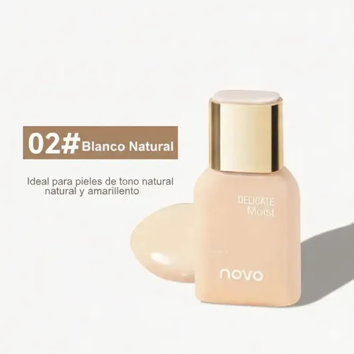 Base Maquillaje Petit Liquida Look Natural Luminoso Sin Peso 02