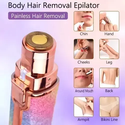 Mini Depilador Electrico 2 En 1 Vello Facial Y Cejas. Usb