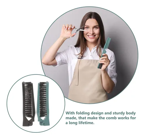 Set De 2 Peines De Cabello Plegables For Viaje Y Peinado X