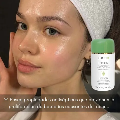 Locion Secativa Piel Grasa Antiacne Limpieza Seca Exel 160 M