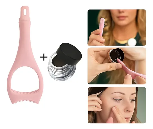 Plantilla Guía Maquillaje Ojos Delineado Pestañas Sombras