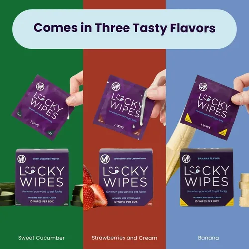 Toallitas Íntimas Para Hombres Lucky Wipes – Sabor