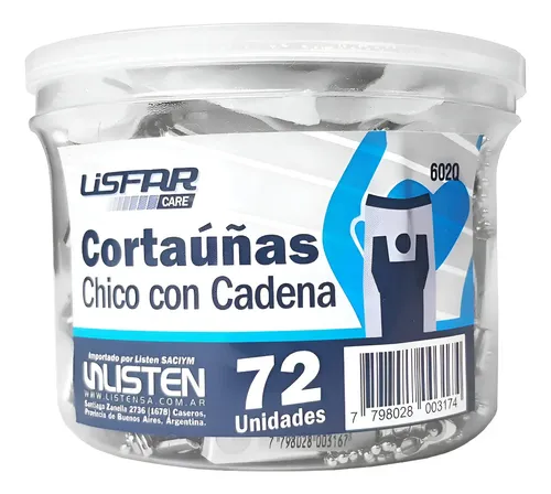Cortaúñas Chico X 72 Unidades Lisfar