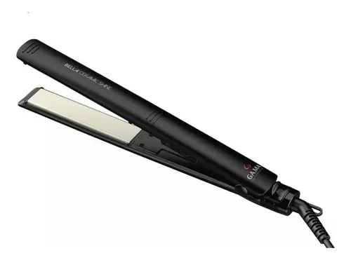 Plancha De Pelo Ga.ma Bella Ceramic Shine Ion Negra