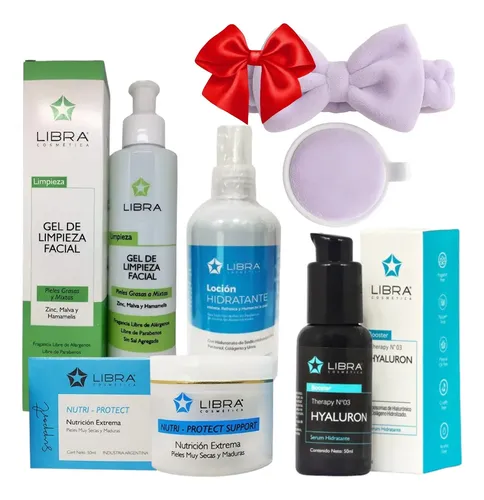 Kit Rutina Skincare Piel Mixta Hialuronico Libra Vincha Pad