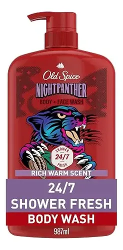 Old Spice Jabon Corporal Limpiador Hombres Night Panther 3x