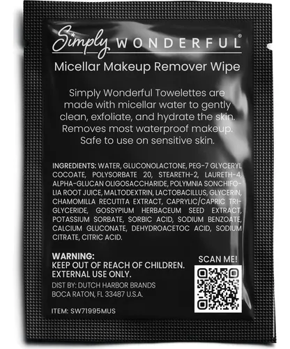 Toallitas Desmaquillantes Biodegradables Simplemente