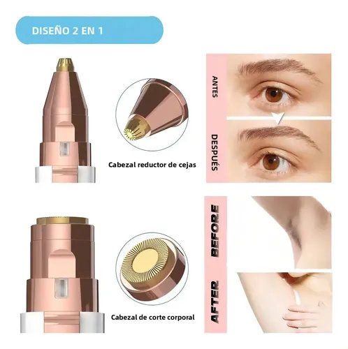 Depiladora Eléctrica Facial 2 En 1 Recargable Por Usb ***