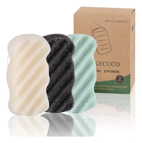 Esponjas Faciales Konjac 3u Ke C U C O Para Piel Sensible