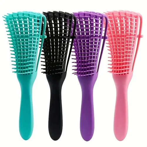 Cepillo Para Cabello Detangler, 8 Puntas, Peine Húmedo Y Sec
