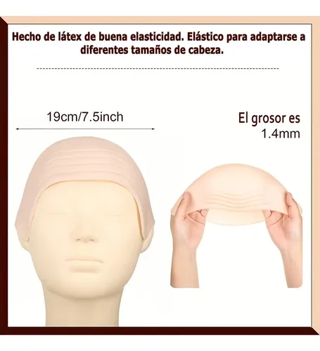 Peluca Prostética De Calvo De Látex – Para Maquillaje ..