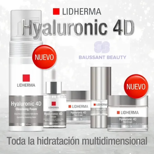Kit Skincare Hyaluronic 4d Rutina Completa X5 Lidherma