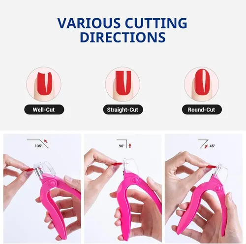 Jc Corta Tip Para Uñas Postizas Con Guía Precisión
