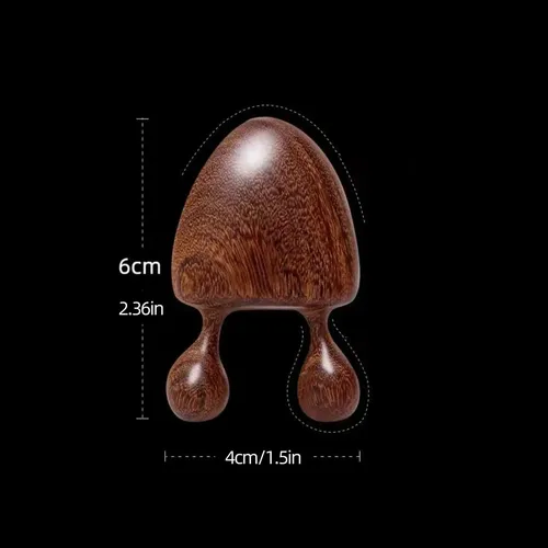Masajeador Gua Sha De Madera Para Nariz Y Ojos, Sándalo Sandalwood