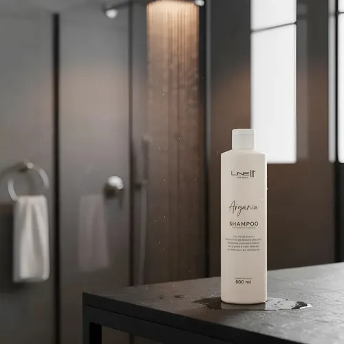 Shampoo a base Argán, Nutrición total para cabellos resecos, restaura el equilibrio natural y sella cutículas, producto profesional de Salon de Belleza x 500Mls ARGANIA de LineUp