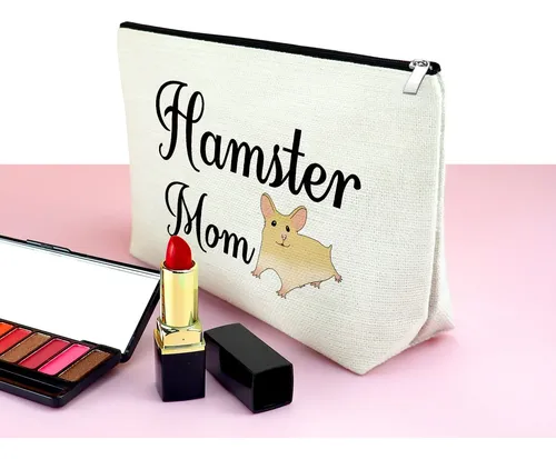 Bolsa De Maquillaje Mxrymvu Con Temática De Hámster Y Mamá,