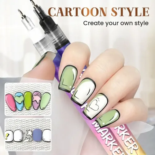 Nail Art Pens Set, Nail Art Markers Doodle Pen For Kids