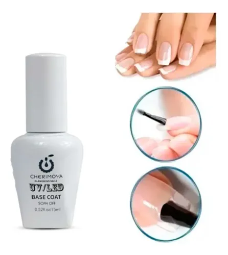 Base Coat Semipermanente Cherimoya Uñas Manicuria 15ml