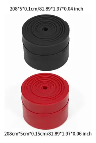 Bandas De Hilo Muscular Fitness Band 2 Rollos Negro.