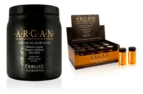 Combo Fidelite Argán Máscara 1kg + Ampolla Caja X12unid