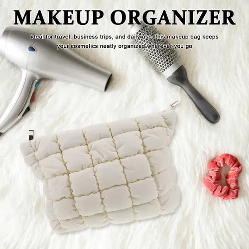 Bolsa De Maquillaje Esponjosa Para Viajes, Bonita, Z