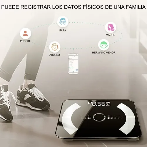 Báscula De Grasa Corporal Inteligente Digital Alta Precisión