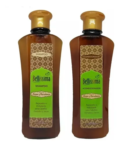 Kit Shampoo Y Acondicionador Bellissima Argan Y Macadamia
