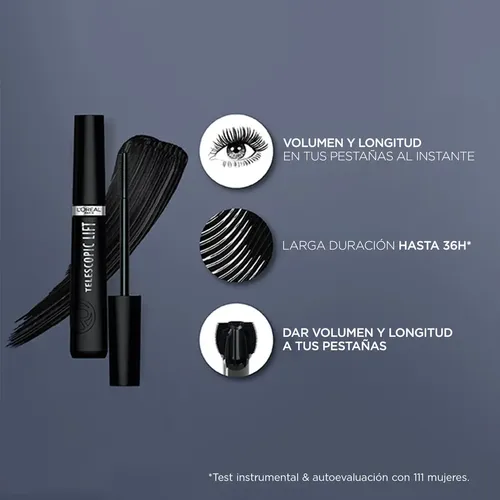 Mascara De Pestañas L’oréal Paris Telescopic Lift Wsh