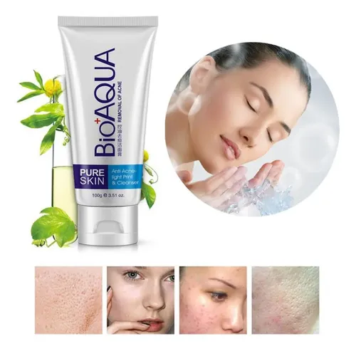 Jabón Bioaqua Pure Skin Antiacné para el Control de Grasa y Poros con Centella Asiática