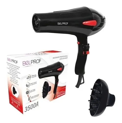 Secador De Pelo Peluquería 1800w Difusor Profesional Salon