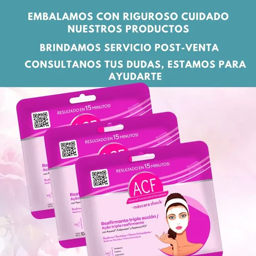 Mascara Facial Acf X3 Reafirmante Tensora Antiarrugas Tela