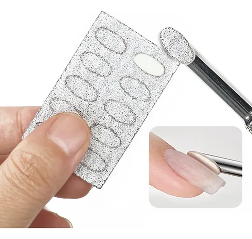 50 Unidades De Papel De Lija Autoadhesivo Para Clavos, Lima