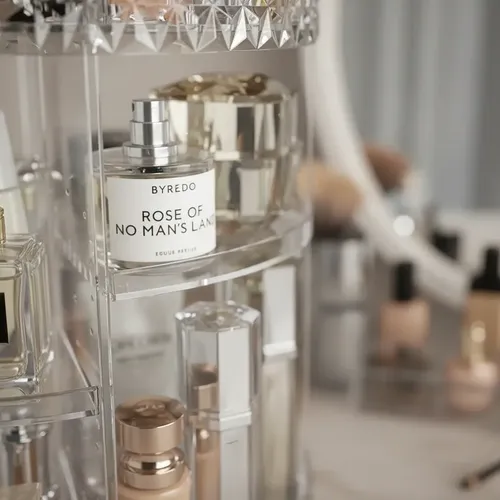 Organizador Maquillaje Giratorio Acrílico Transparente Grand
