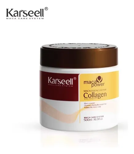 Mascarilla Capilar De Colágeno Con Argán, 500 Ml, Para Repar