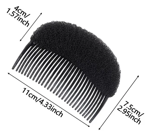 3 Peines Para Volumen Cabello, Horquilla L Negra