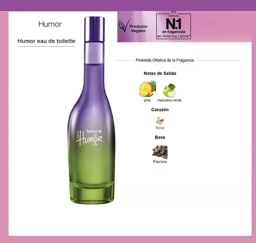 Humor Festival Eau De Toilette Femenino 75ml Natura Vegano