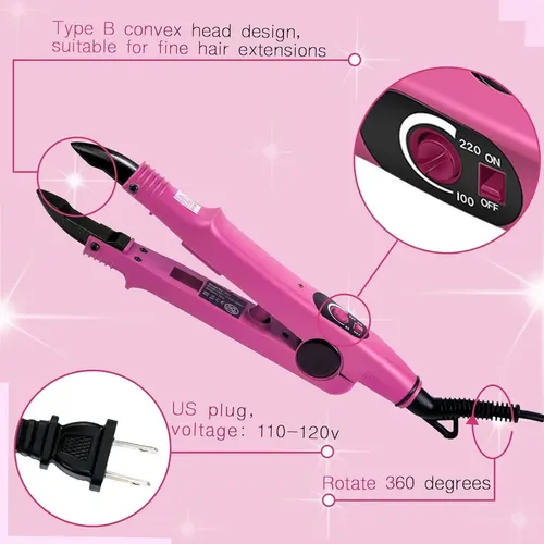 Plancha P Extensiones De Cabello Extensión Pelo Varita U Tip