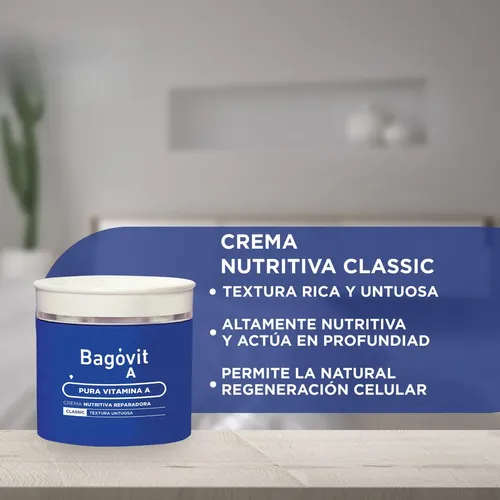 Bagovit A Crema Nutritiva Reparadora Classic 100gr X2un