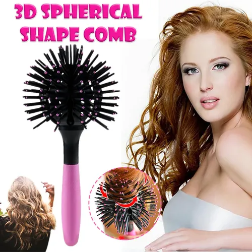 Cepillo 3d Curl Para Peluquería, Rizador De Pelo Redondo