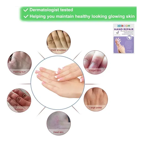 Guantes Exfoliantes Hidratantes Manos X5 Color Violeta