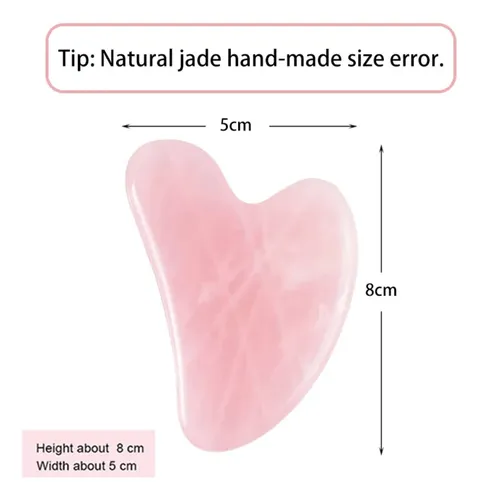 Gua Sha Piedra Natural Jade Masajeador Facial Firmeza Piel S
