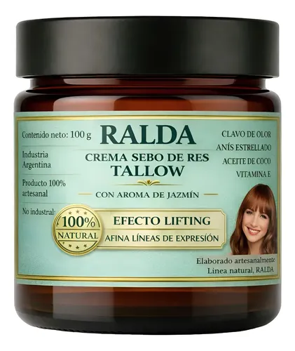 Bálsamo Crema Sebo Cebo De Res Beef Tallow Calendula 100g