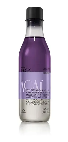Oleo Aceite Trifasico Corporal Acai 200ml Ekos Natura Vegano