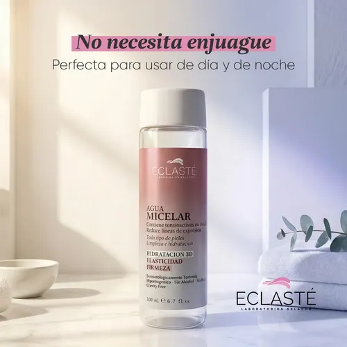 Agua Micelar Eclasté 200ml – Hidratacion Firmeza Elasticidad